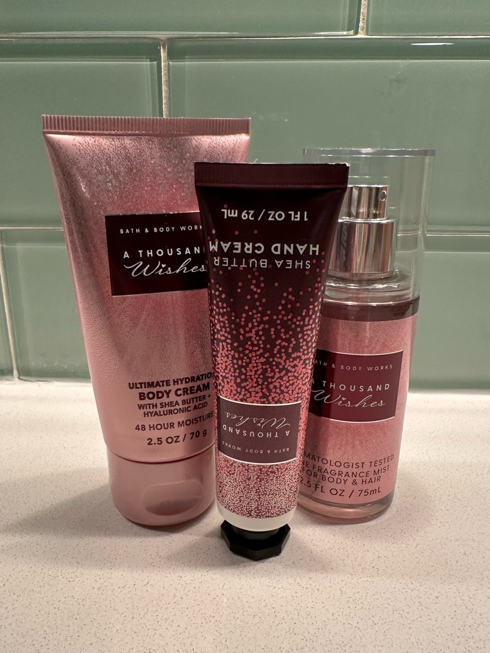 Bath & Body Works A Thousand Wishes travel Trio - new
